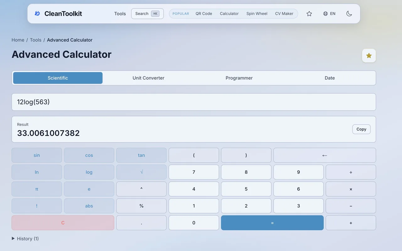 Four calculators in one